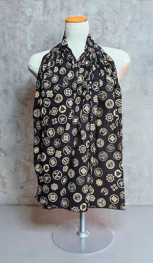 和柄デザインのおしゃれなストール型エプロン