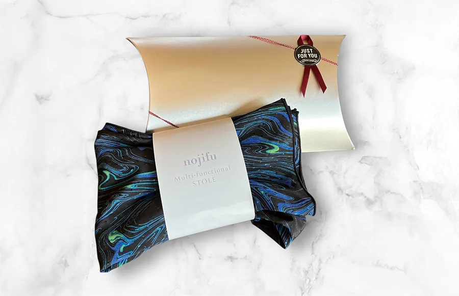 母の日や誕生日のプレゼントにおすすめのおしゃれな首かけエプロン エプロンストール（お食事用エプロン）　Nojifu